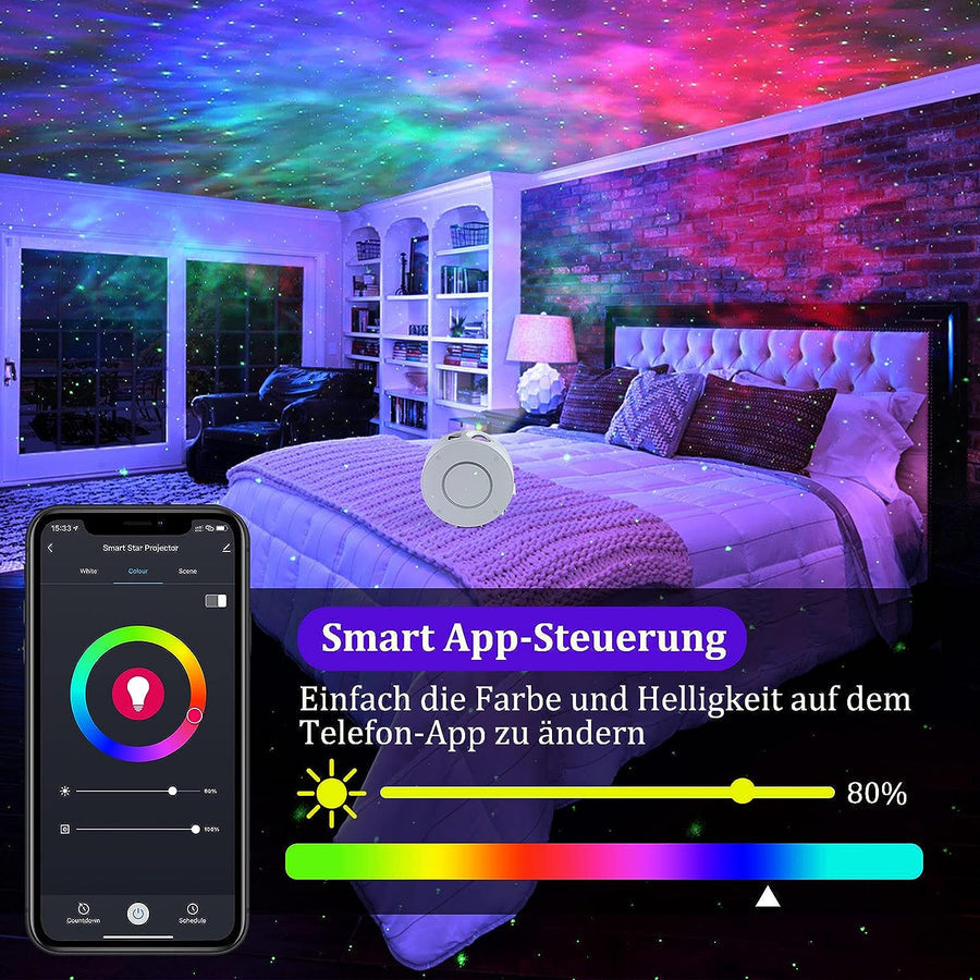 MYGALAXY Sternenhimmel Projektor PRO mit Smart Home & App Steuerung